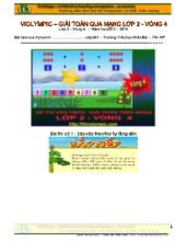 Đề thi violympic môn Toán Lớp 2 - Vòng 4 - Năm học 2013-2014 - Trường Tiểu học Kiền Bái